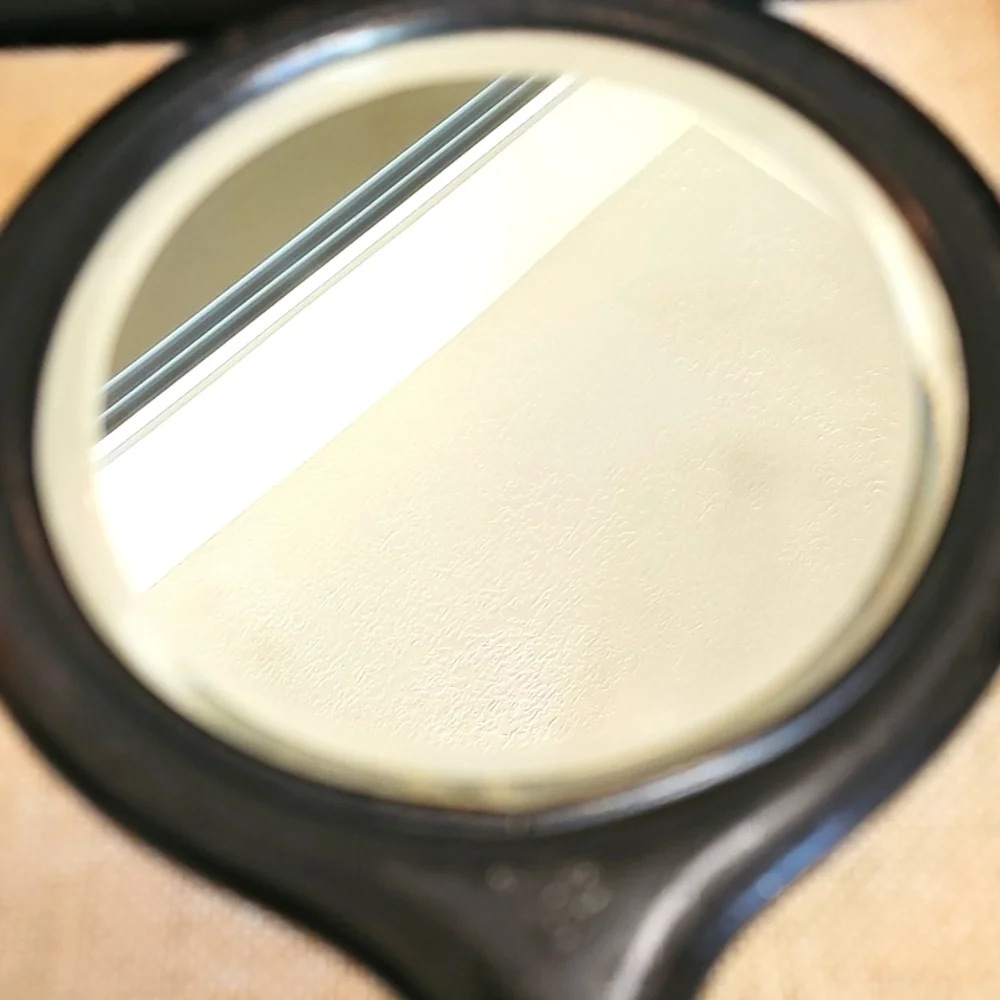 Victorian Art Nouveau Beveled Hand Mirror